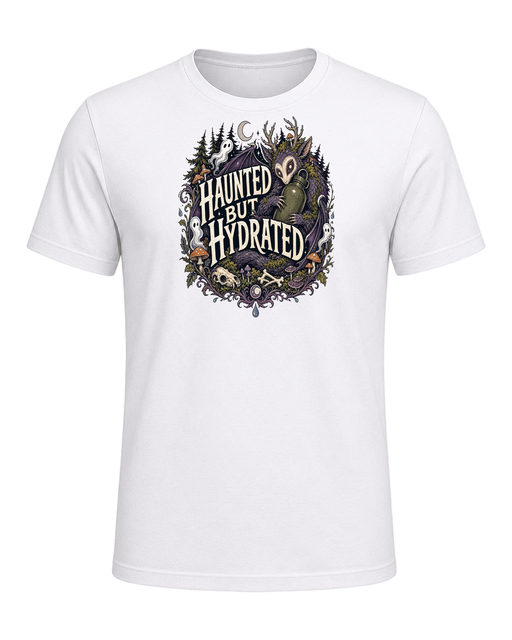 HAUNTED BUT HYDRATED — White