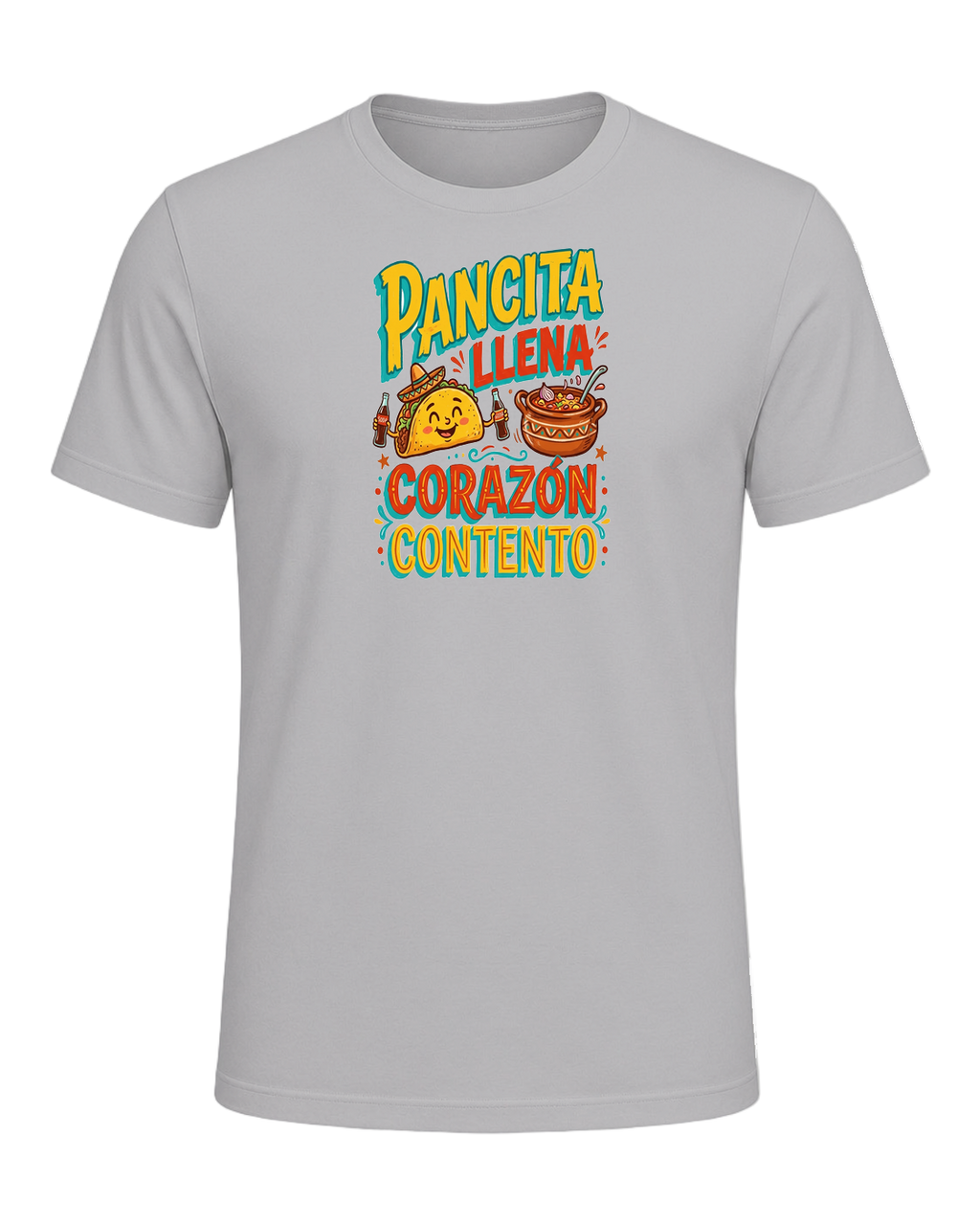 PANCITA LLENA CORAZÓN CONTENTO — Athletic Heather
