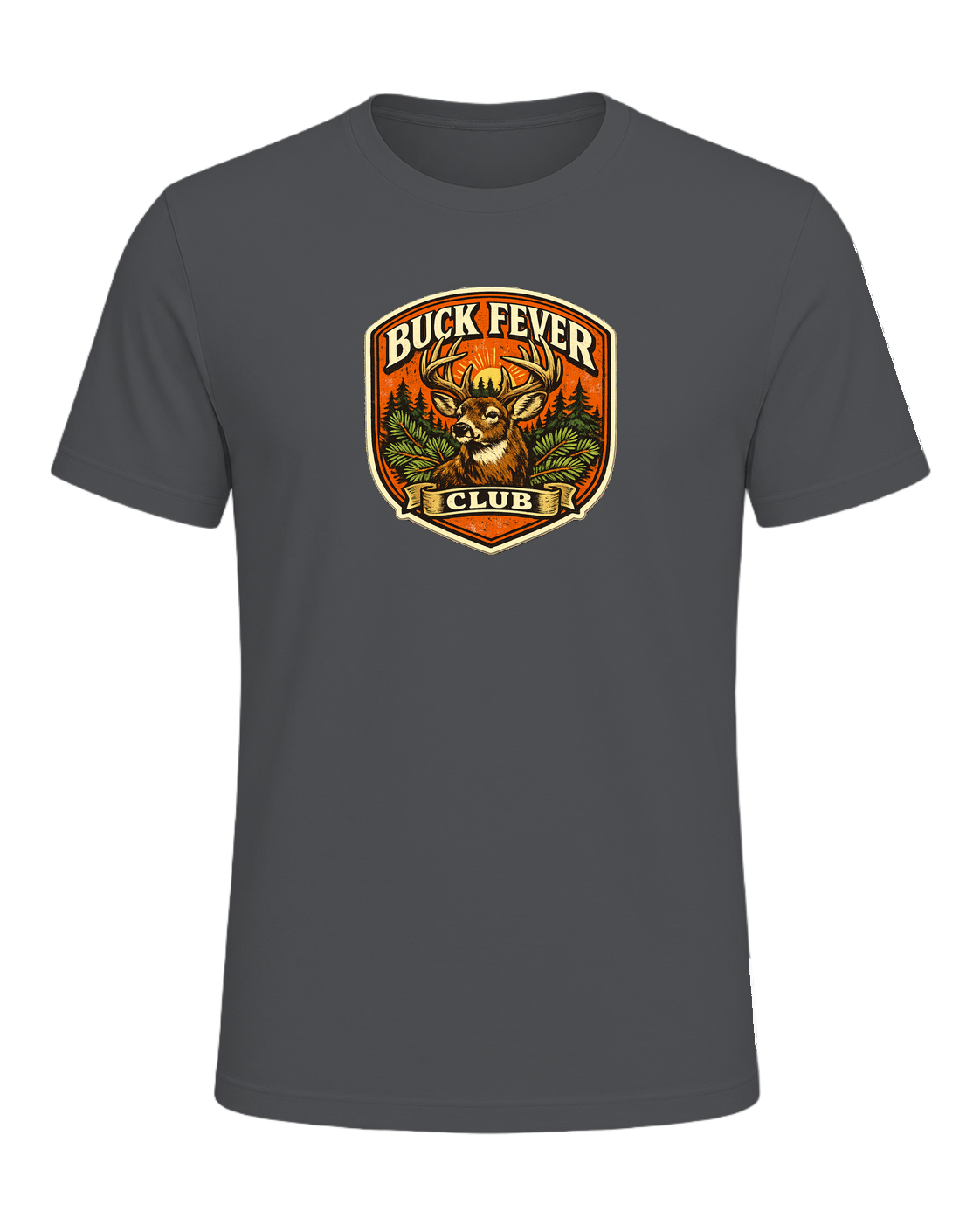 Buck Fever Club Tee — Asphalt