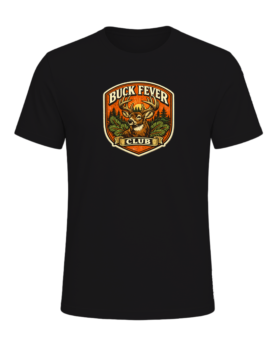 Buck Fever Club Tee — Dark Grey Heather
