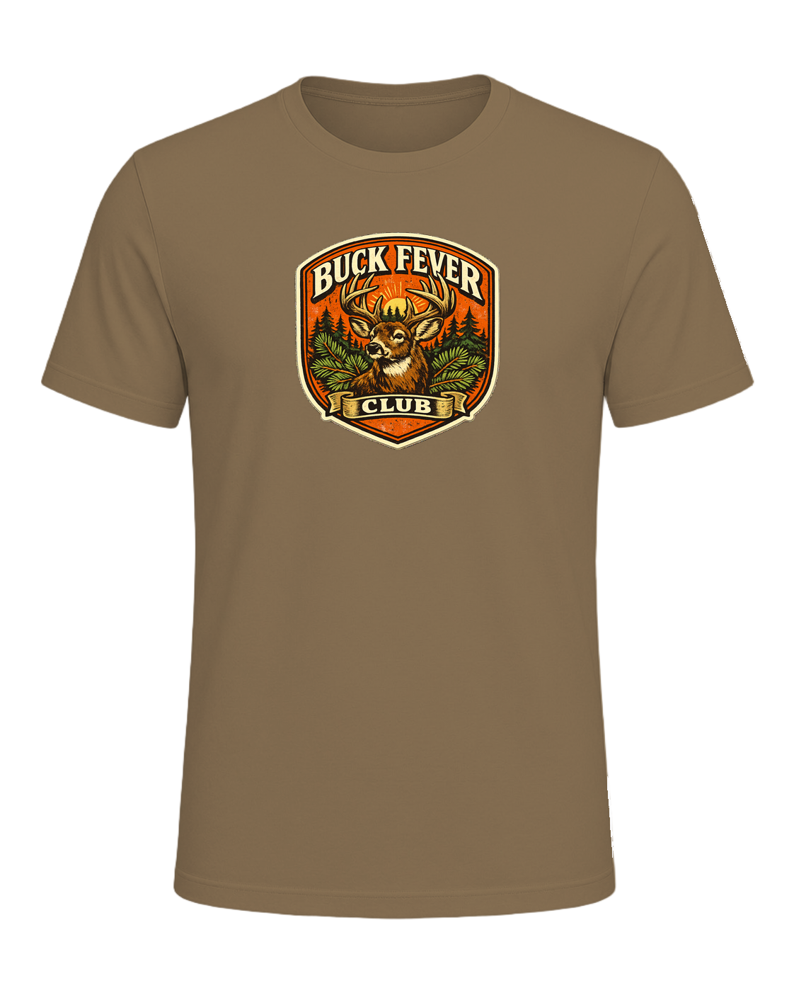 Buck Fever Club Tee — Heather Olive