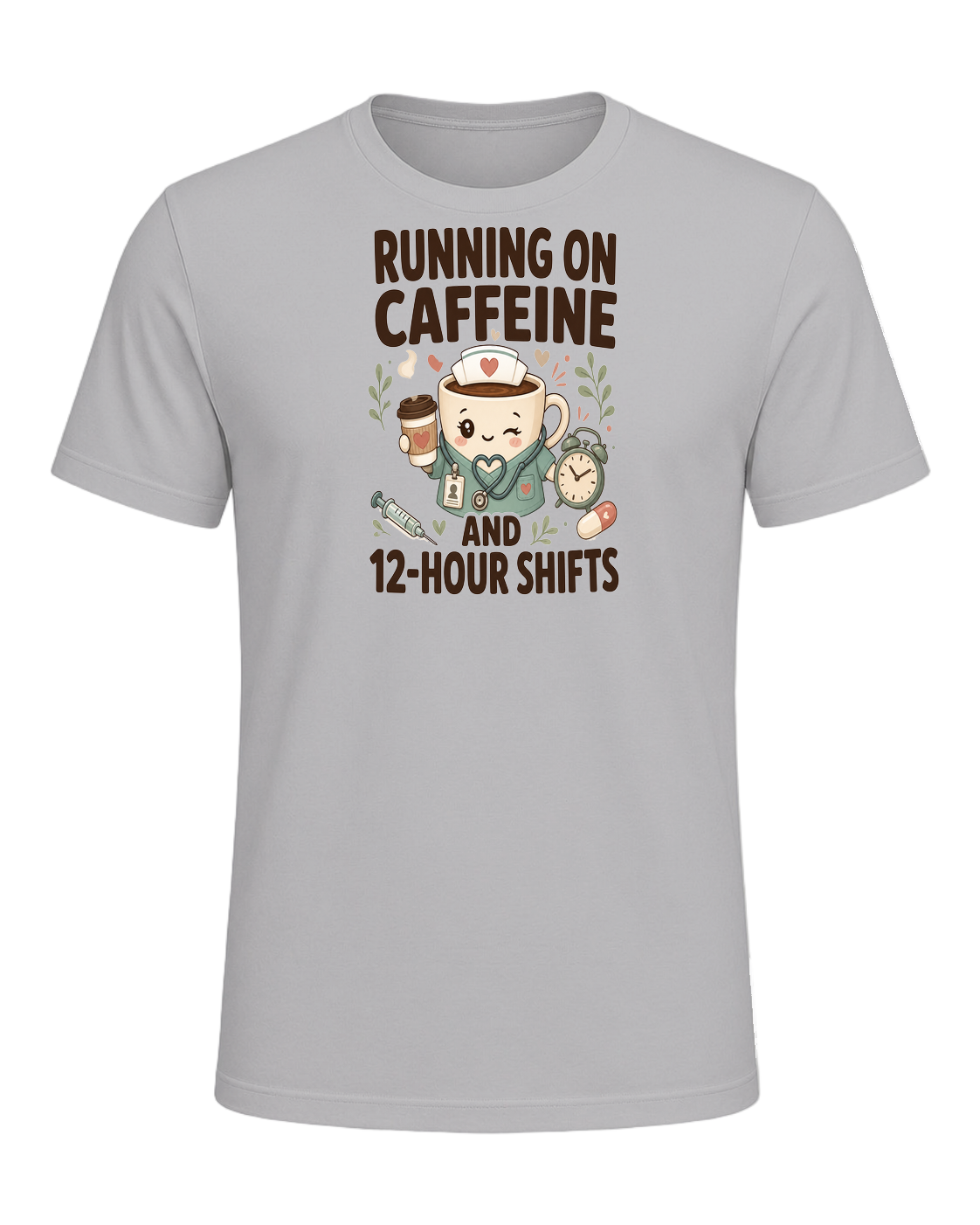 RUNNING ON CAFFEINE AND 12-HOUR SHIFTS — Athletic Heather