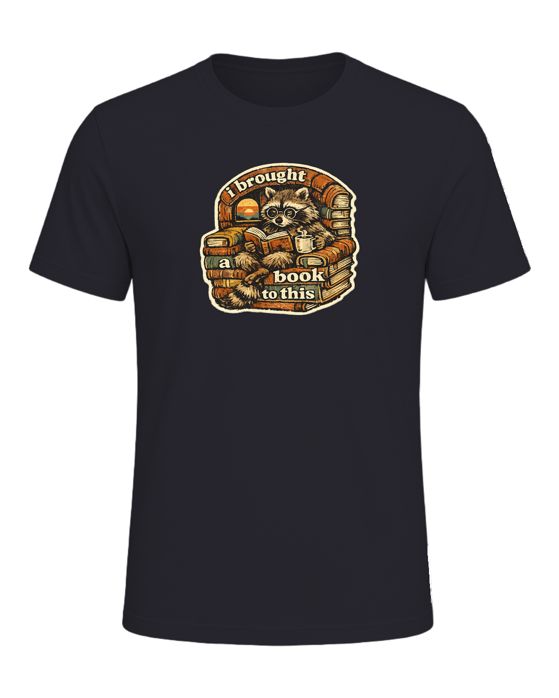 I Brought A Book To This Tee — Dark Grey