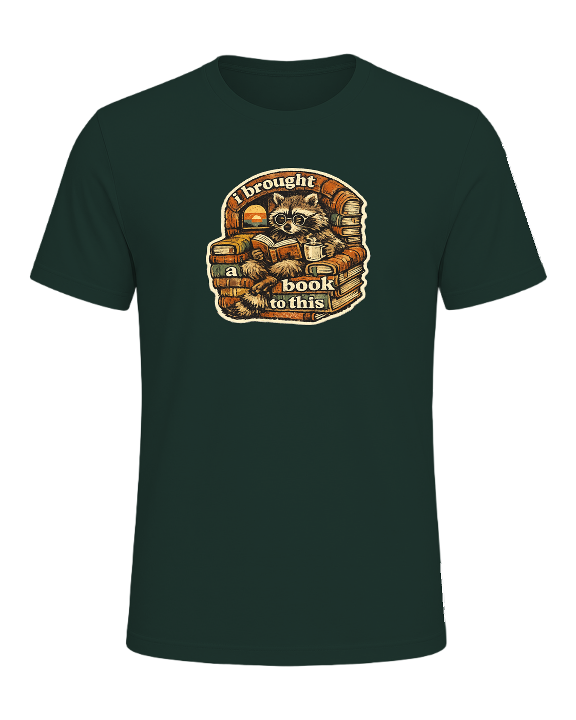 I Brought A Book To This Tee — Forest