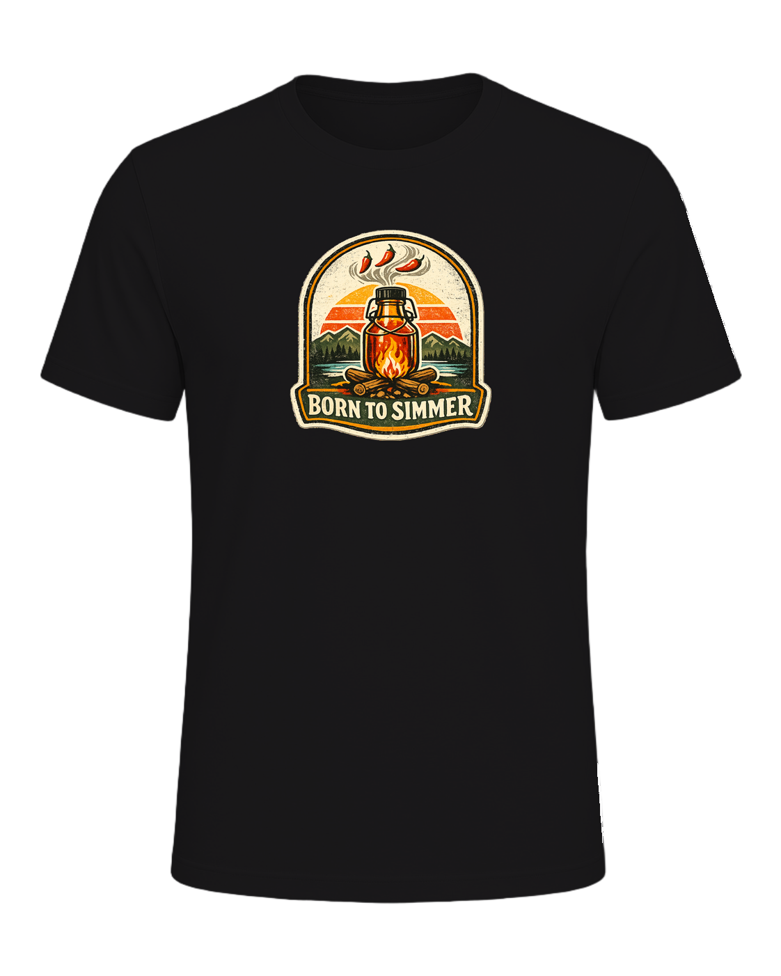 Born To Simmer Tee — Dark Grey Heather