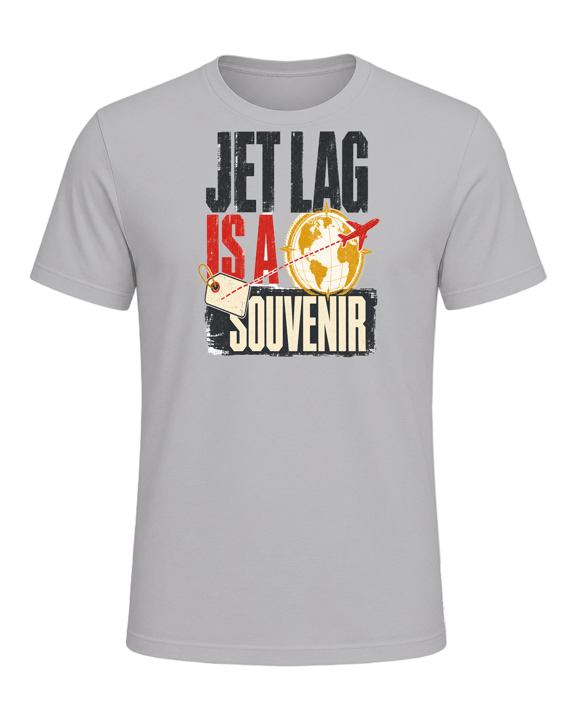 JET LAG IS A SOUVENIR — Athletic Heather
