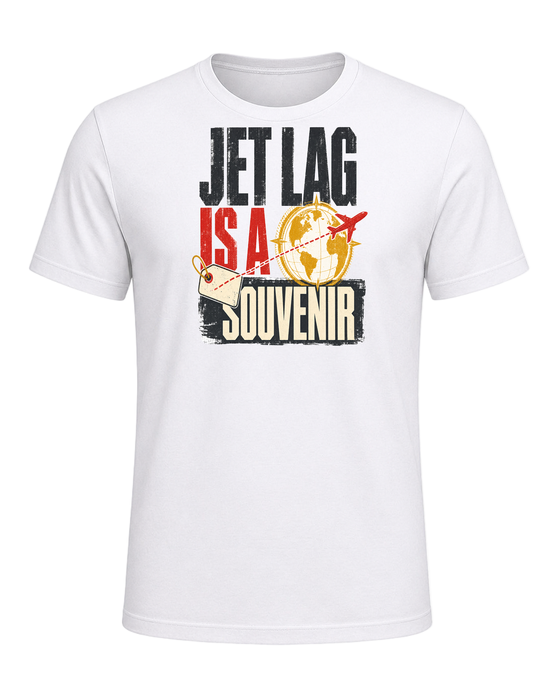 JET LAG IS A SOUVENIR — White