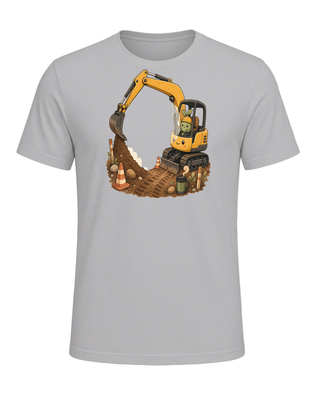 Excavator therapy in session — Athletic Heather