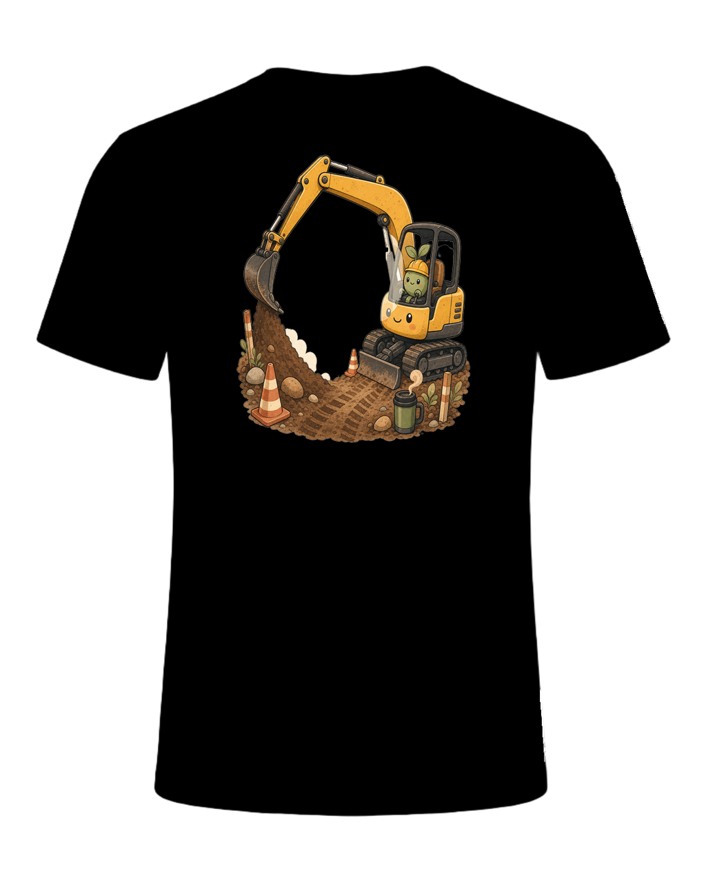 Excavator therapy in session — Black