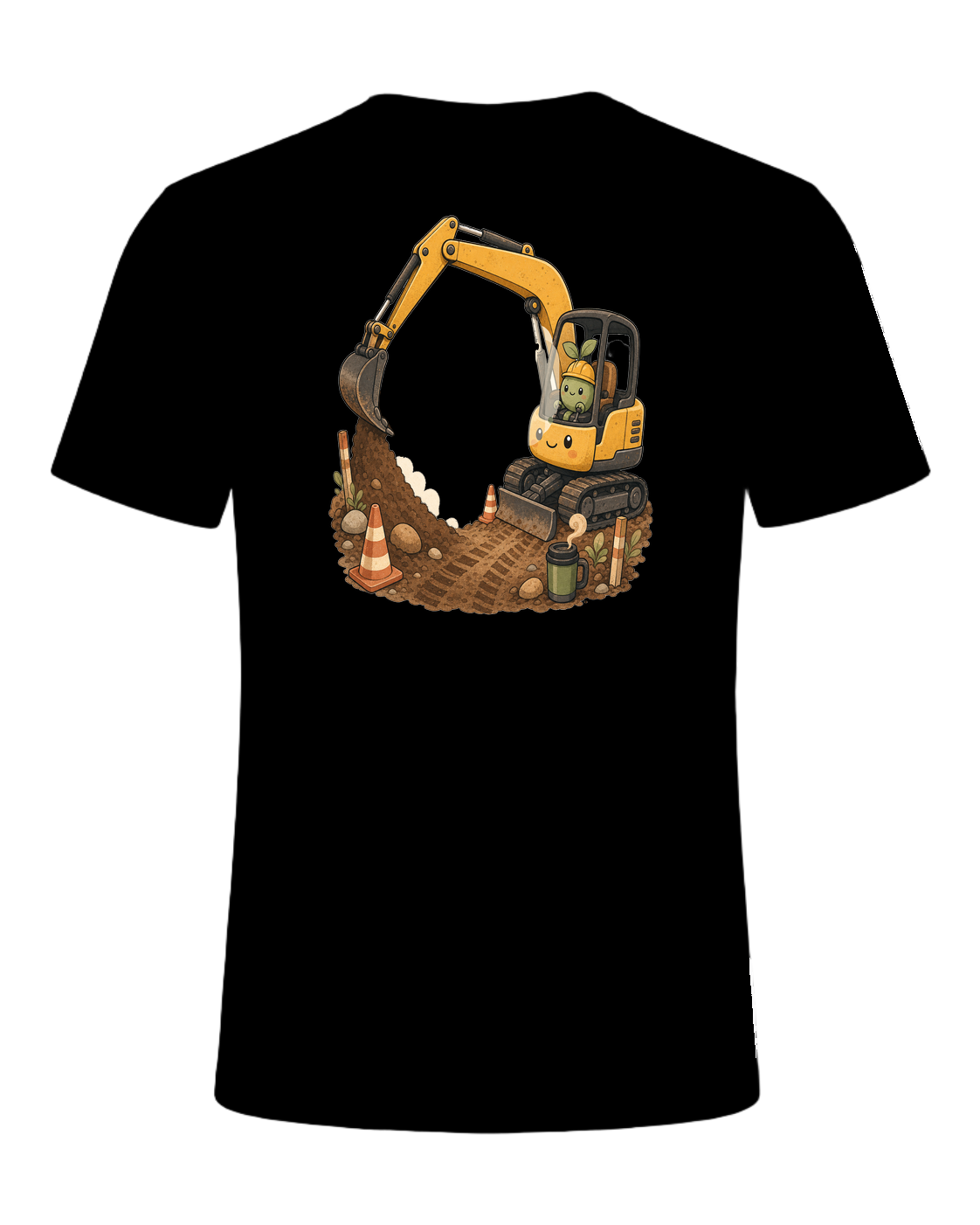 Excavator therapy in session — Black