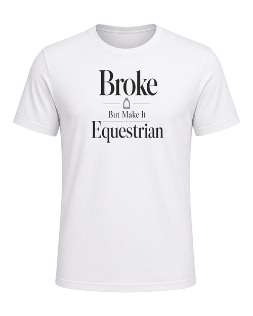 Broke But Make It Equestrian — White