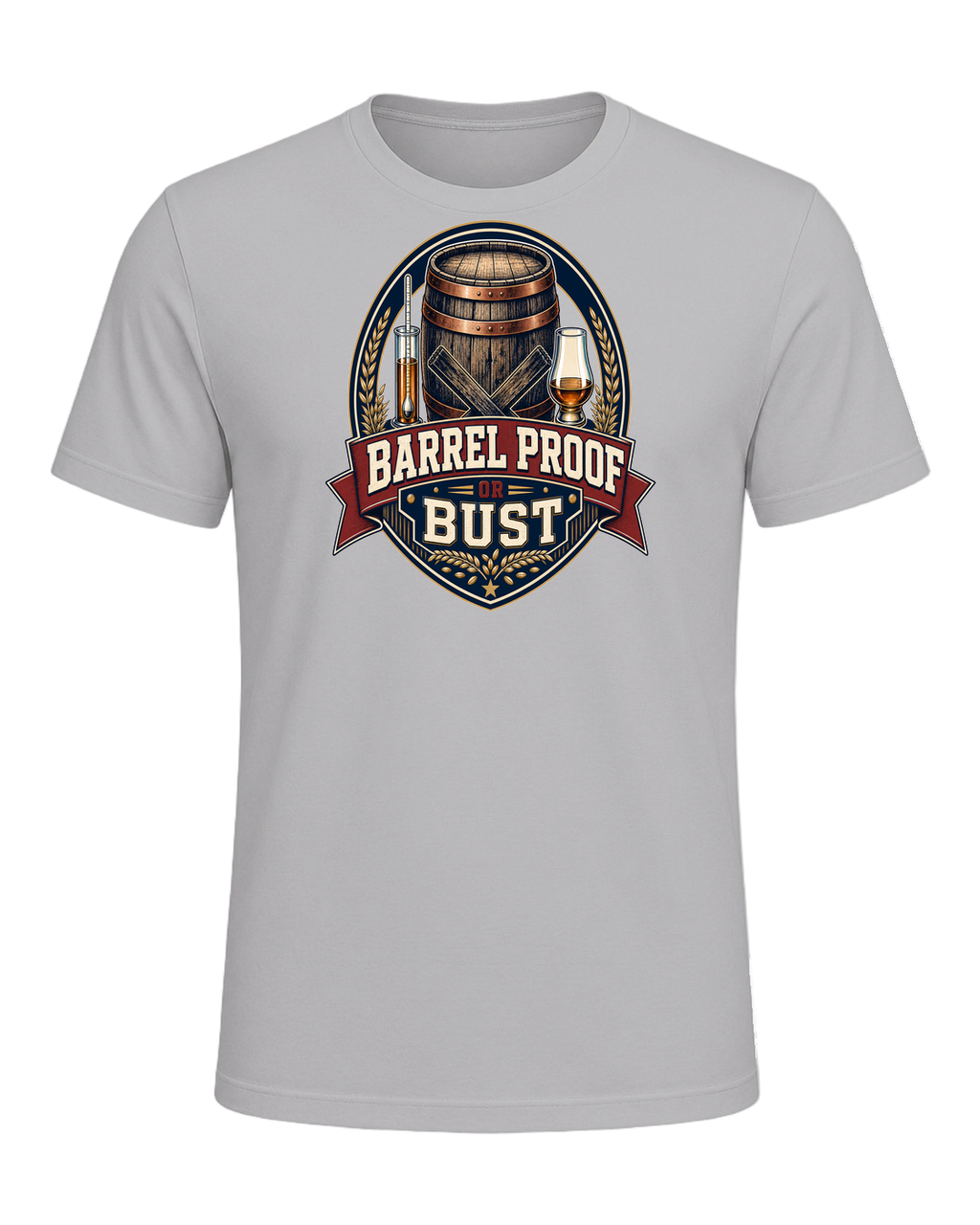 BARREL PROOF OR BUST — Athletic Heather