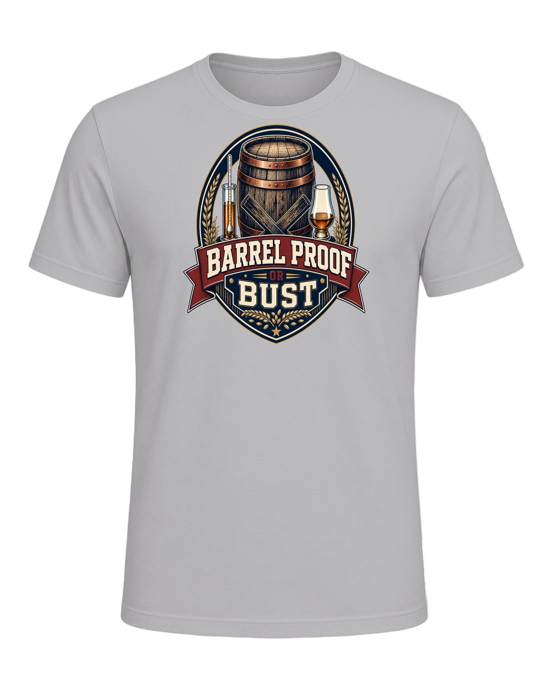 BARREL PROOF OR BUST — Athletic Heather