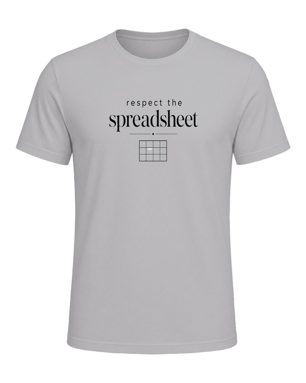 respect the spreadsheet — Athletic Heather