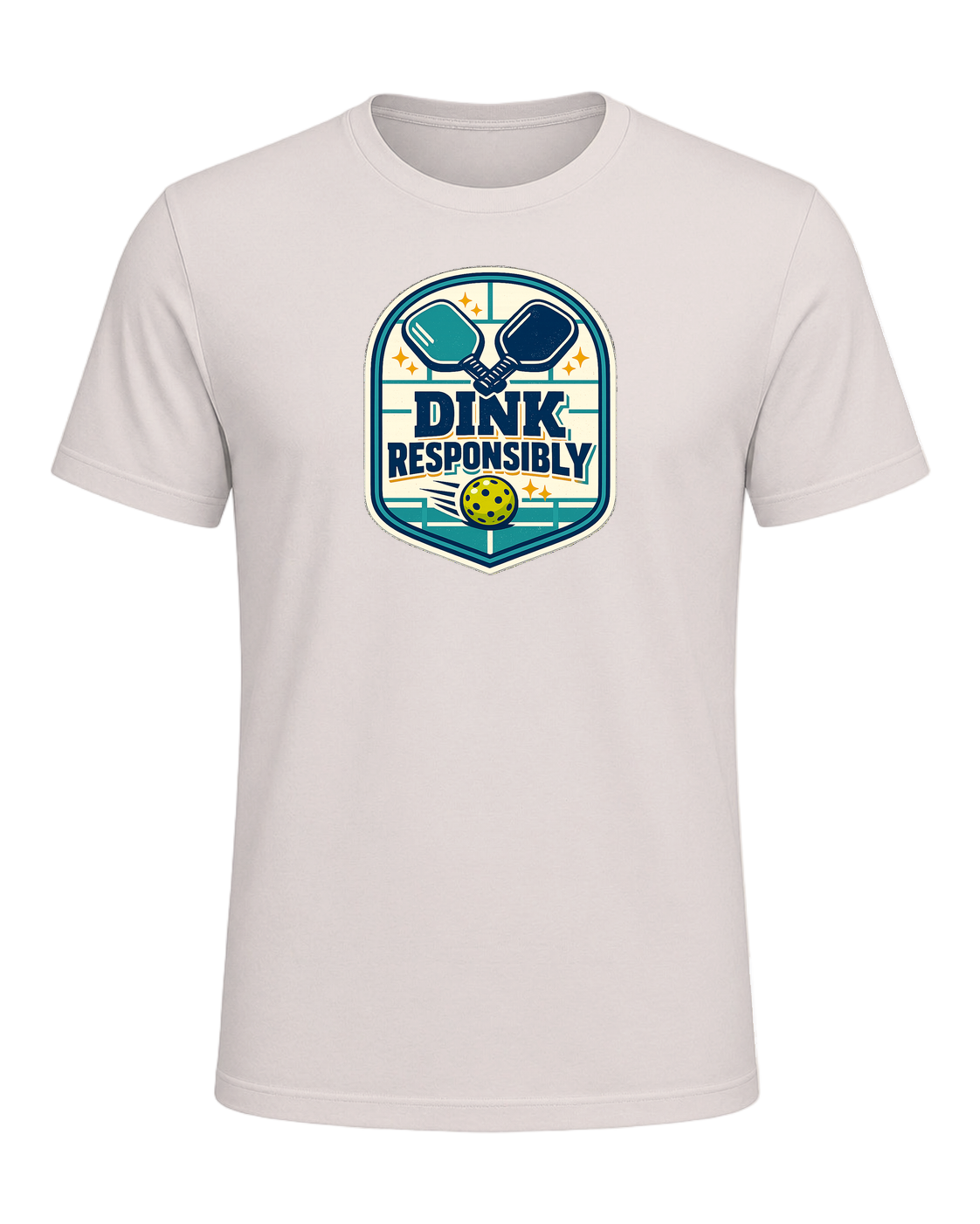 Dink Responsibly Tee — Heather Dust