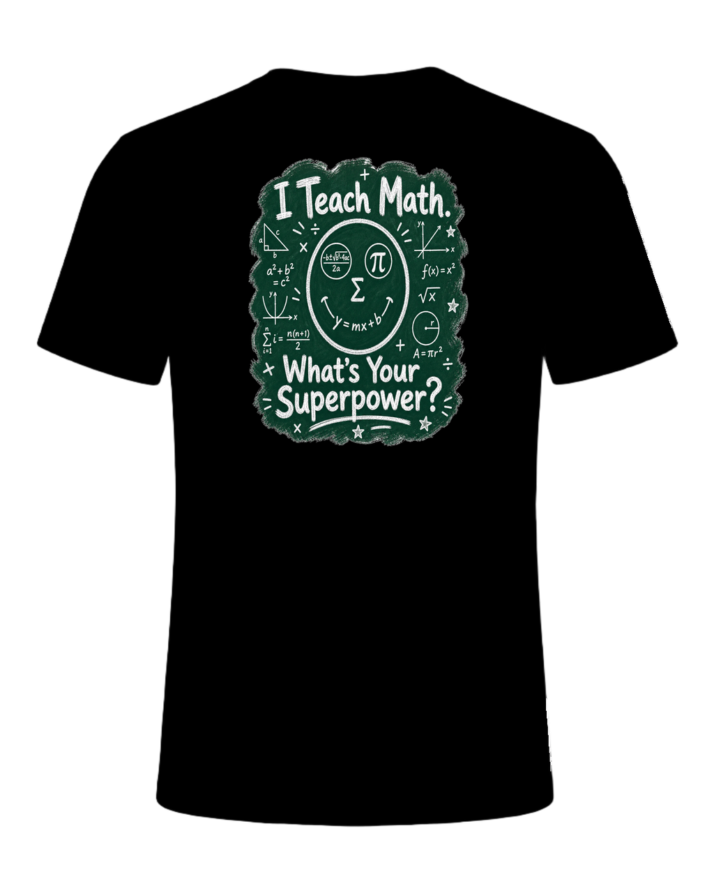 Math Pun Teacher — Black