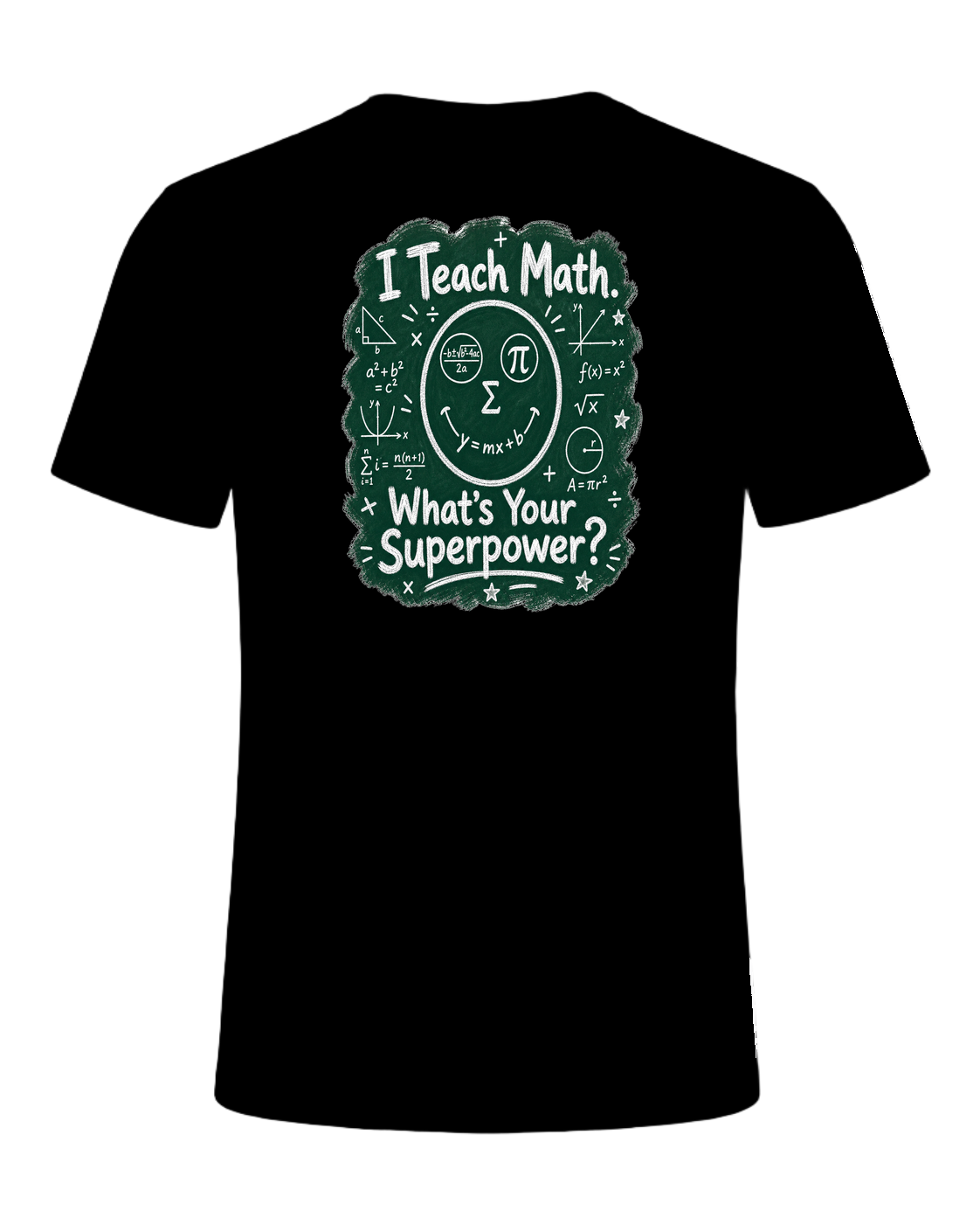 Math Pun Teacher — Black