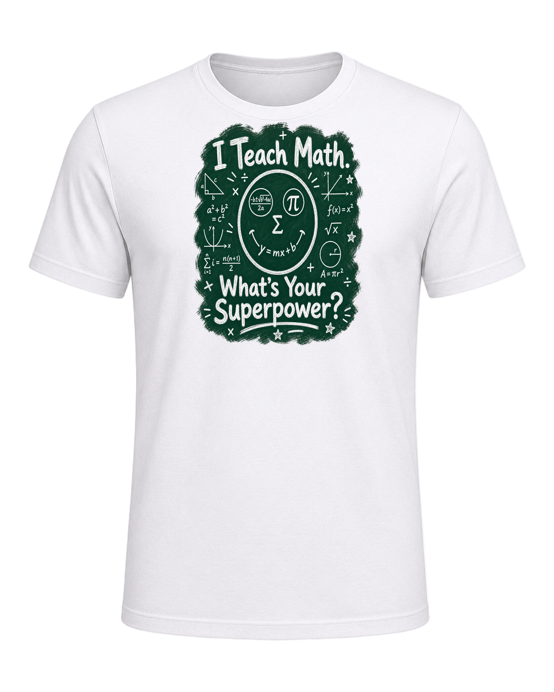 Math Pun Teacher — White