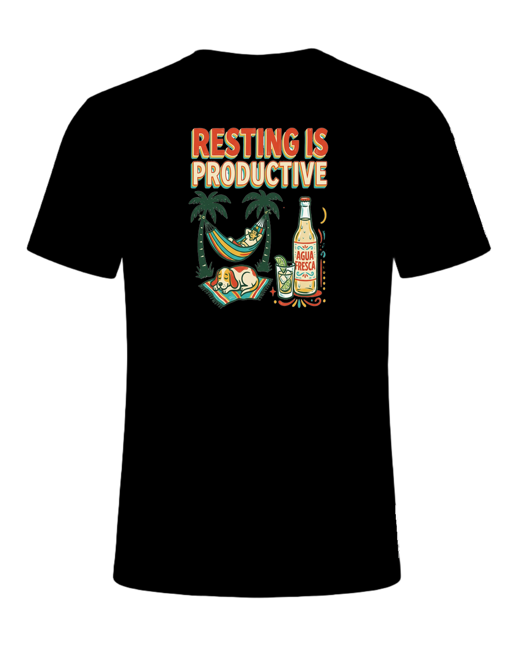 RESTING IS PRODUCTIVE — Black