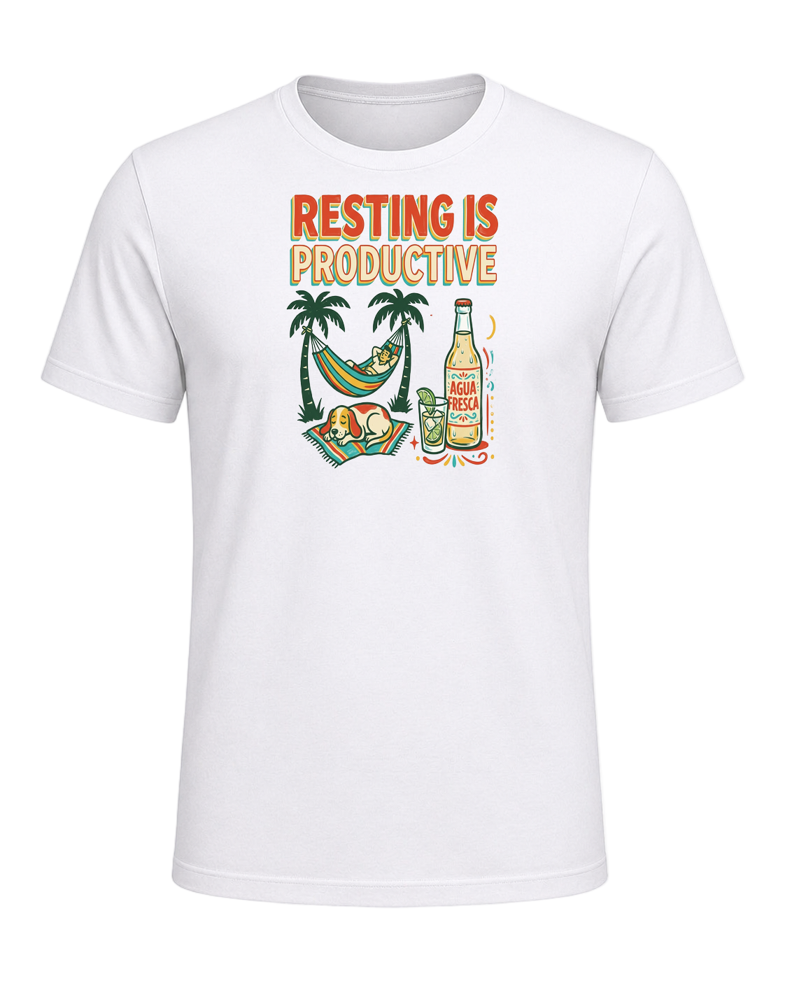 RESTING IS PRODUCTIVE — White