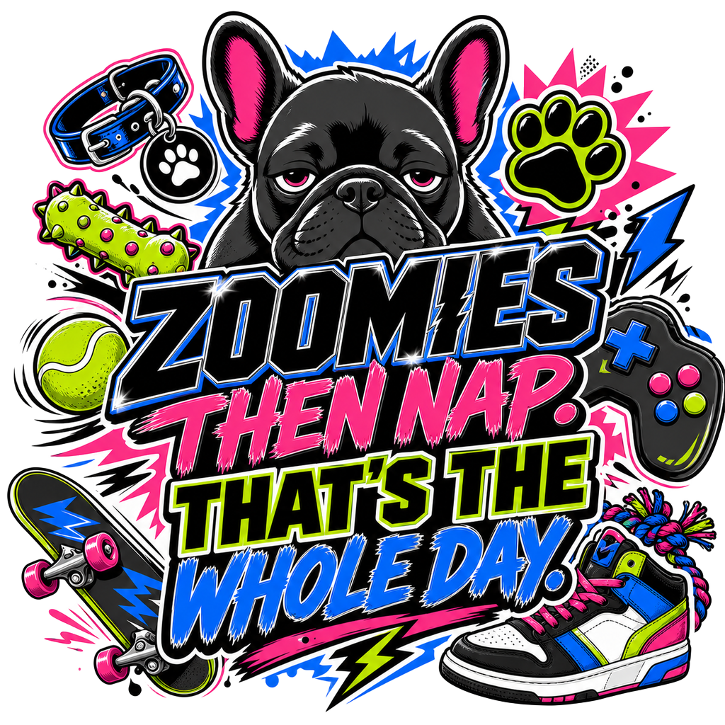 ZOOMIES THEN NAP. THAT'S THE WHOLE DAY.