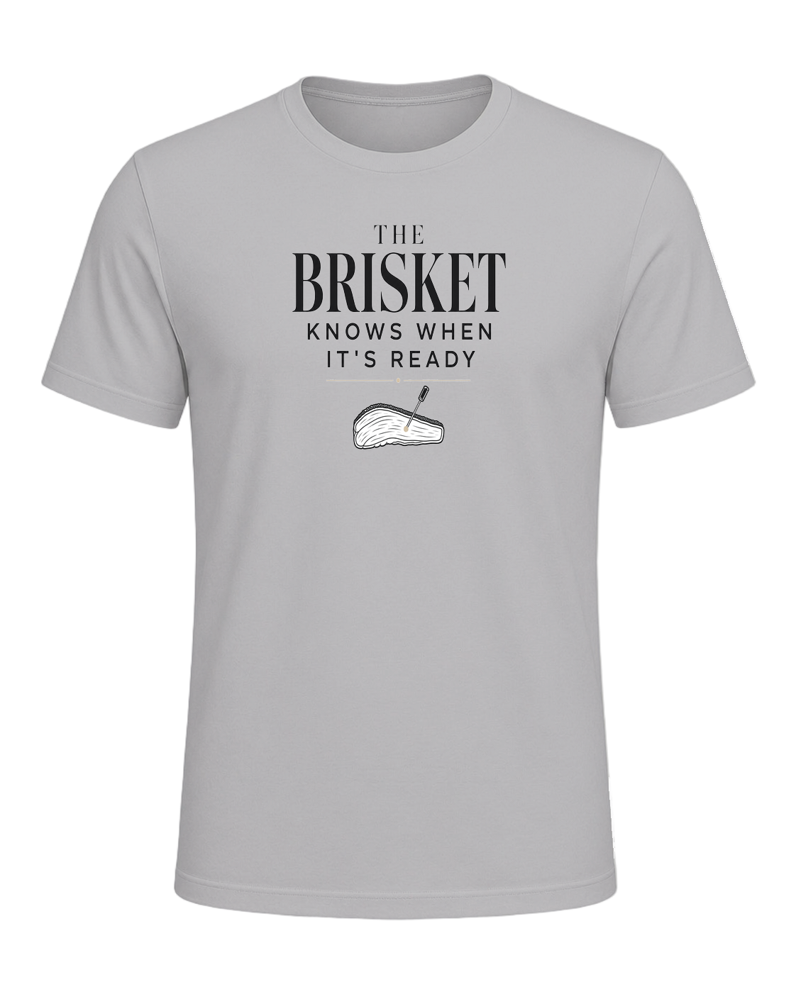 THE BRISKET KNOWS WHEN IT'S READY — Athletic Heather