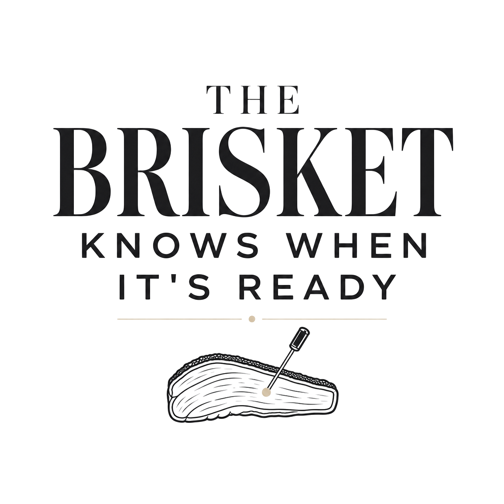 THE BRISKET KNOWS WHEN IT'S READY