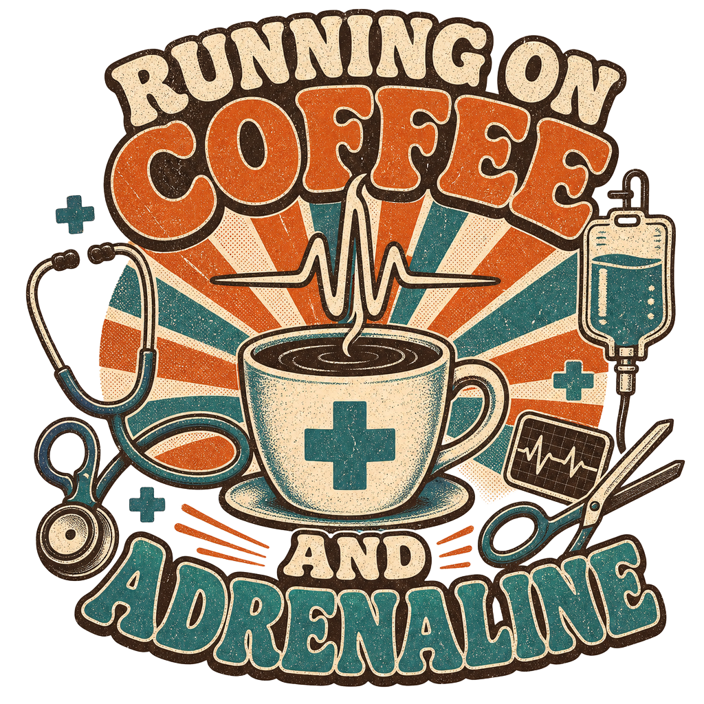 RUNNING ON COFFEE AND ADRENALINE