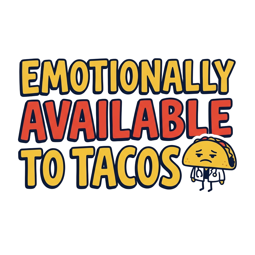 EMOTIONALLY AVAILABLE TO TACOS