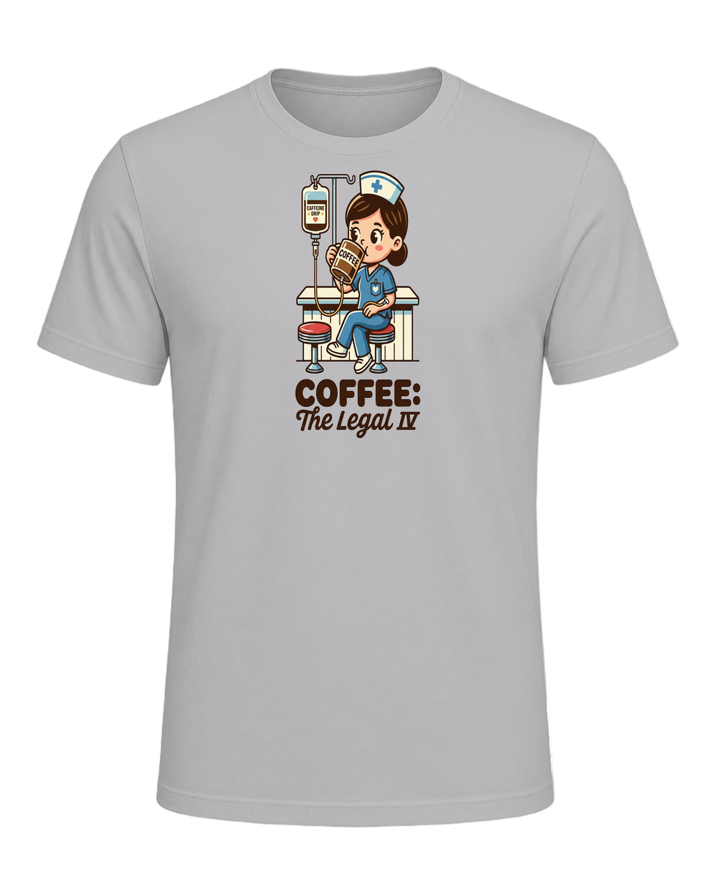 Nurse + Coffee — Athletic Heather