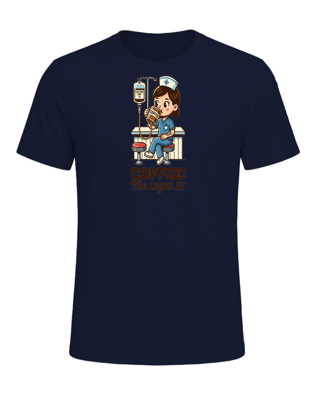 Nurse + Coffee — Navy