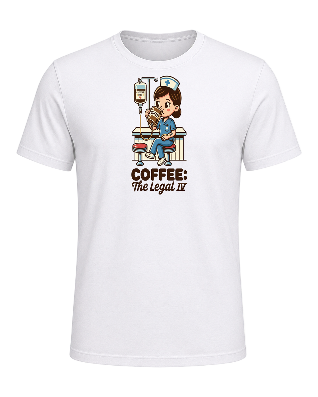 Nurse + Coffee — White