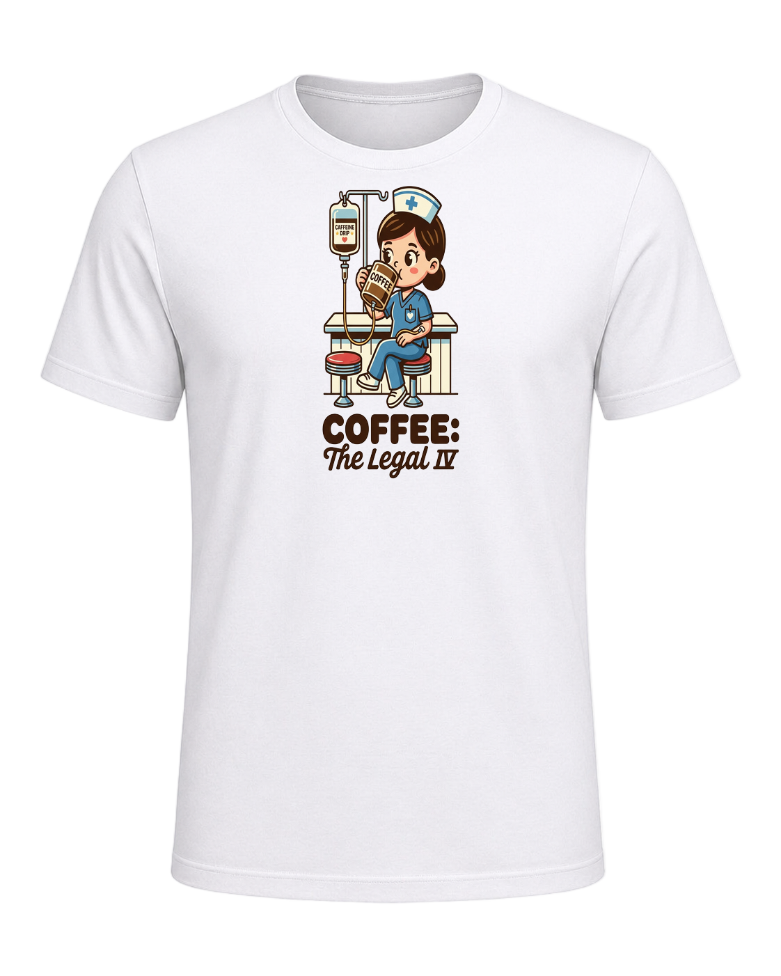 Nurse + Coffee — White