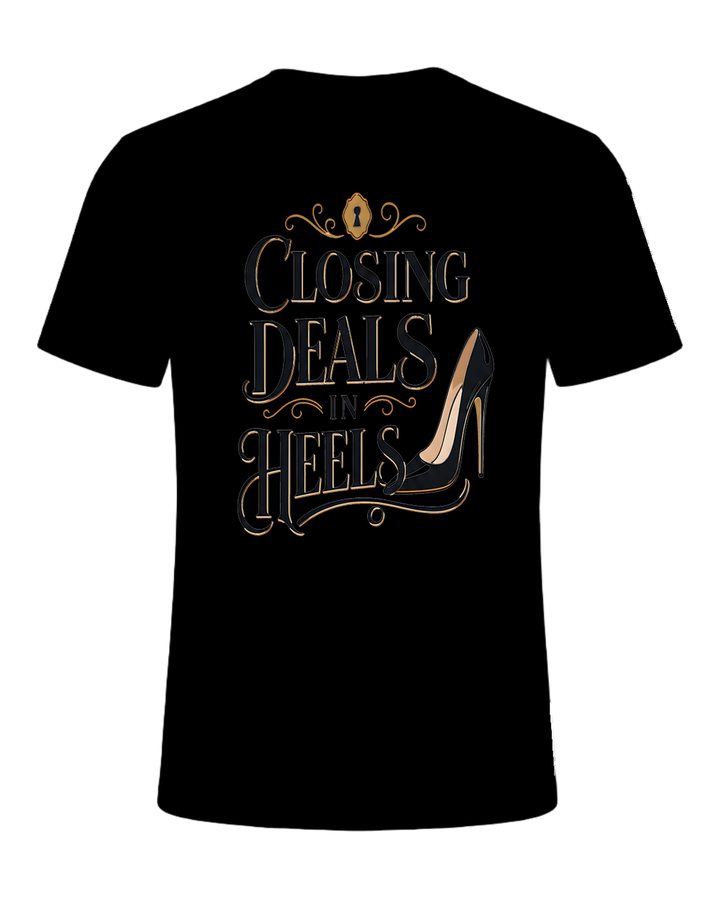 CLOSING DEALS IN HEELS — Black