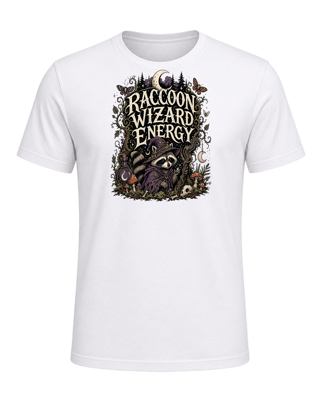 RACCOON WIZARD ENERGY — White