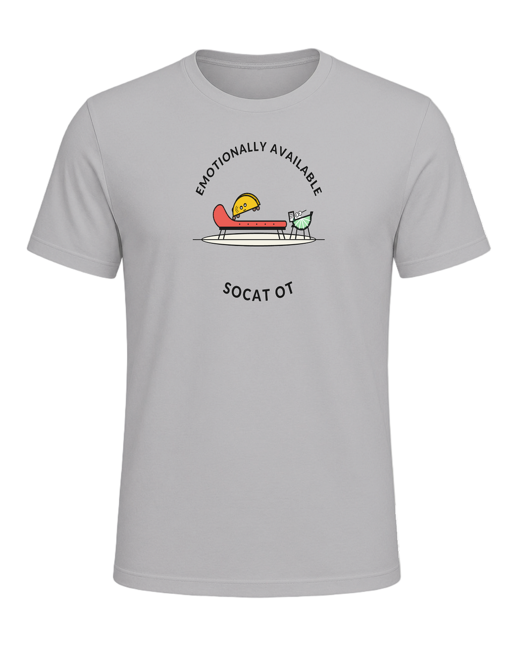 EMOTIONALLY AVAILABLE TO TACOS — Athletic Heather