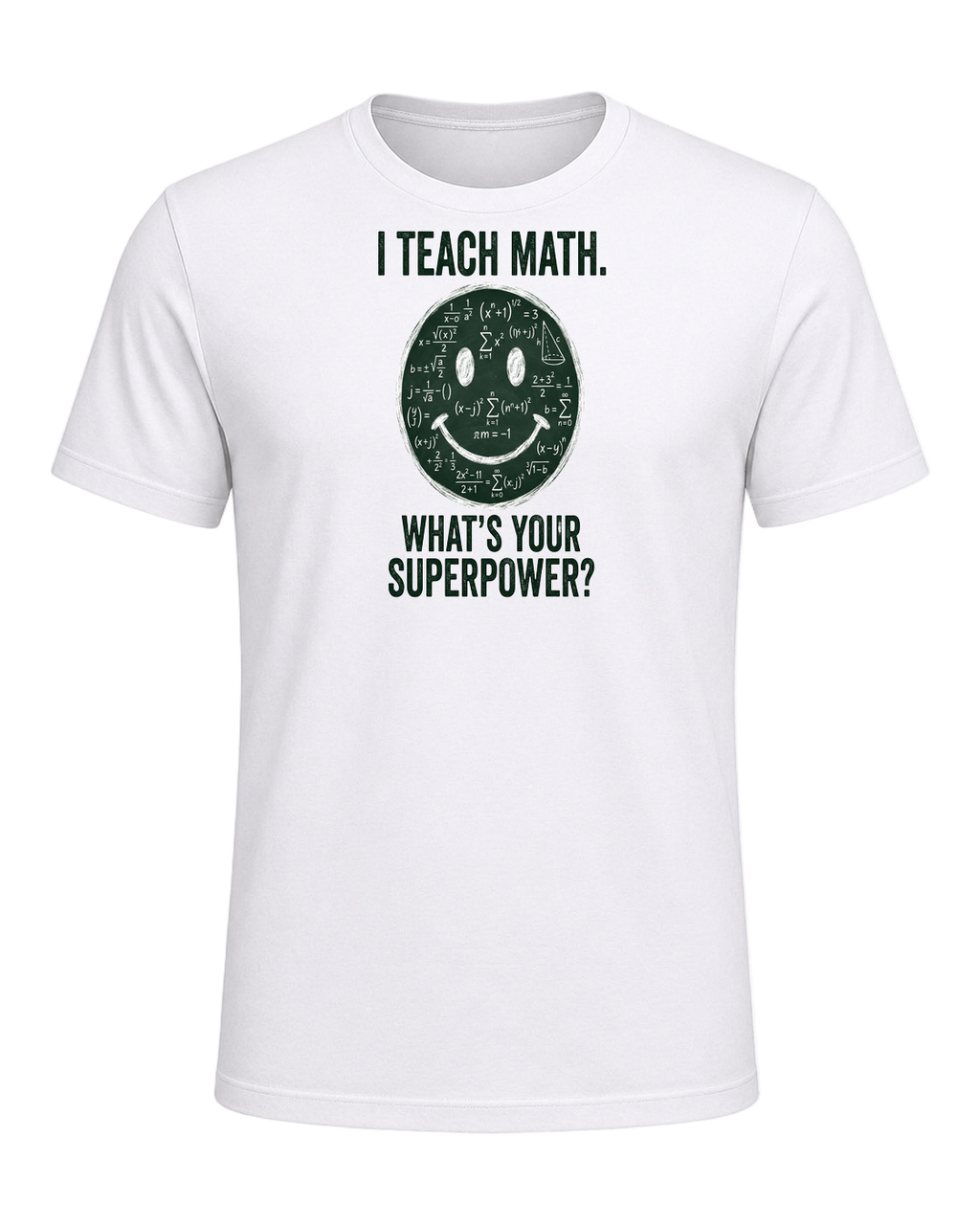 Math Pun Teacher — White