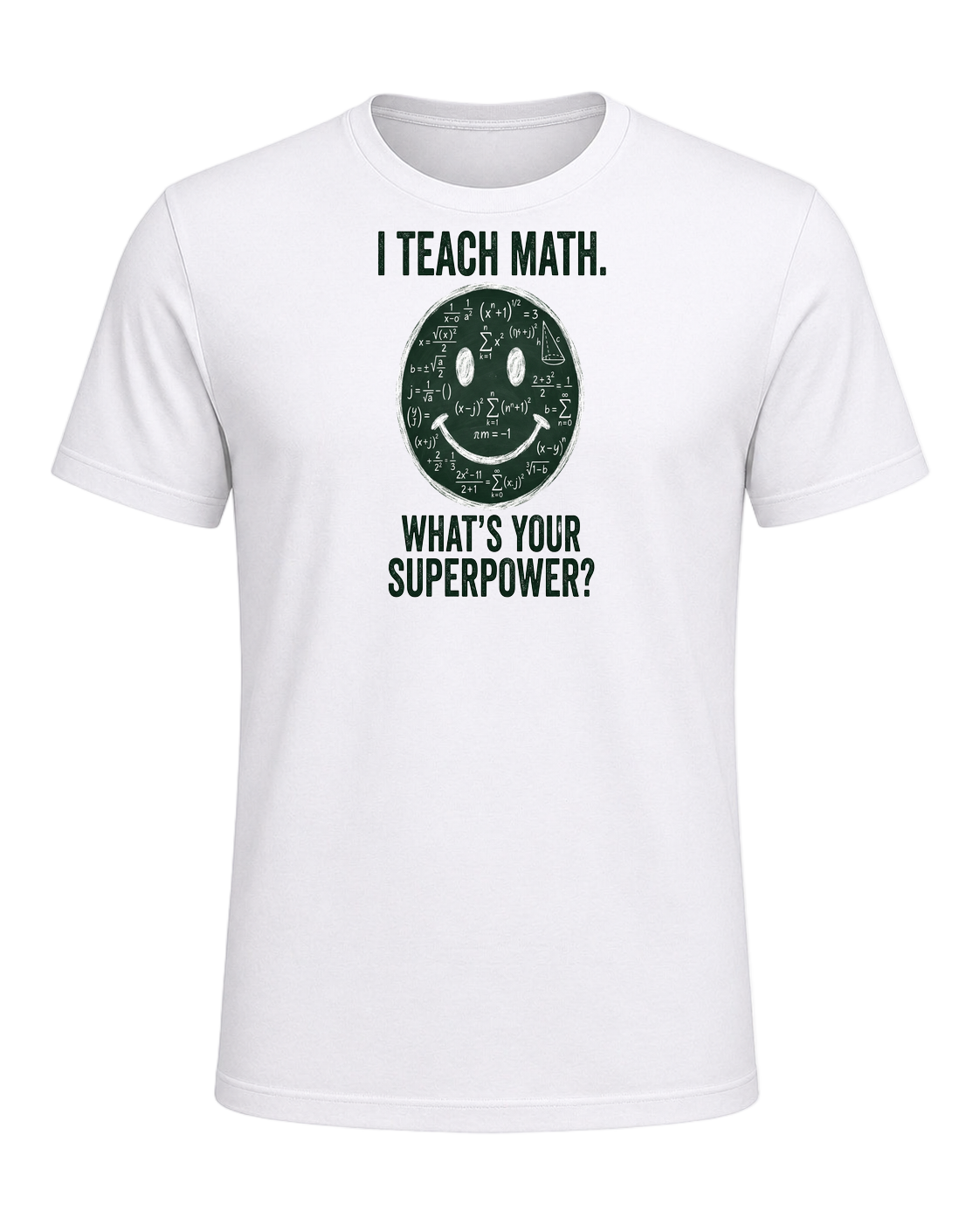 Math Pun Teacher — White