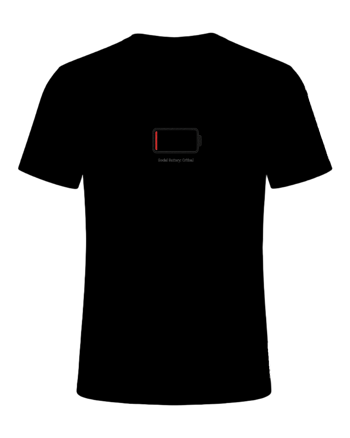 Social Battery Empty — Black