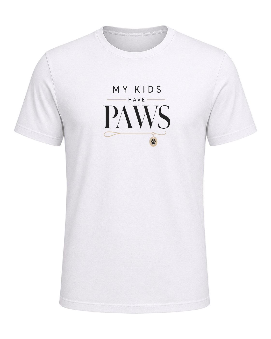 MY KIDS HAVE PAWS — White