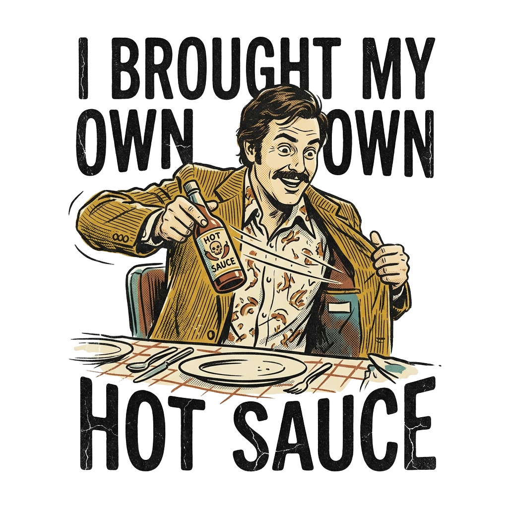 I BROUGHT MY OWN HOT SAUCE
