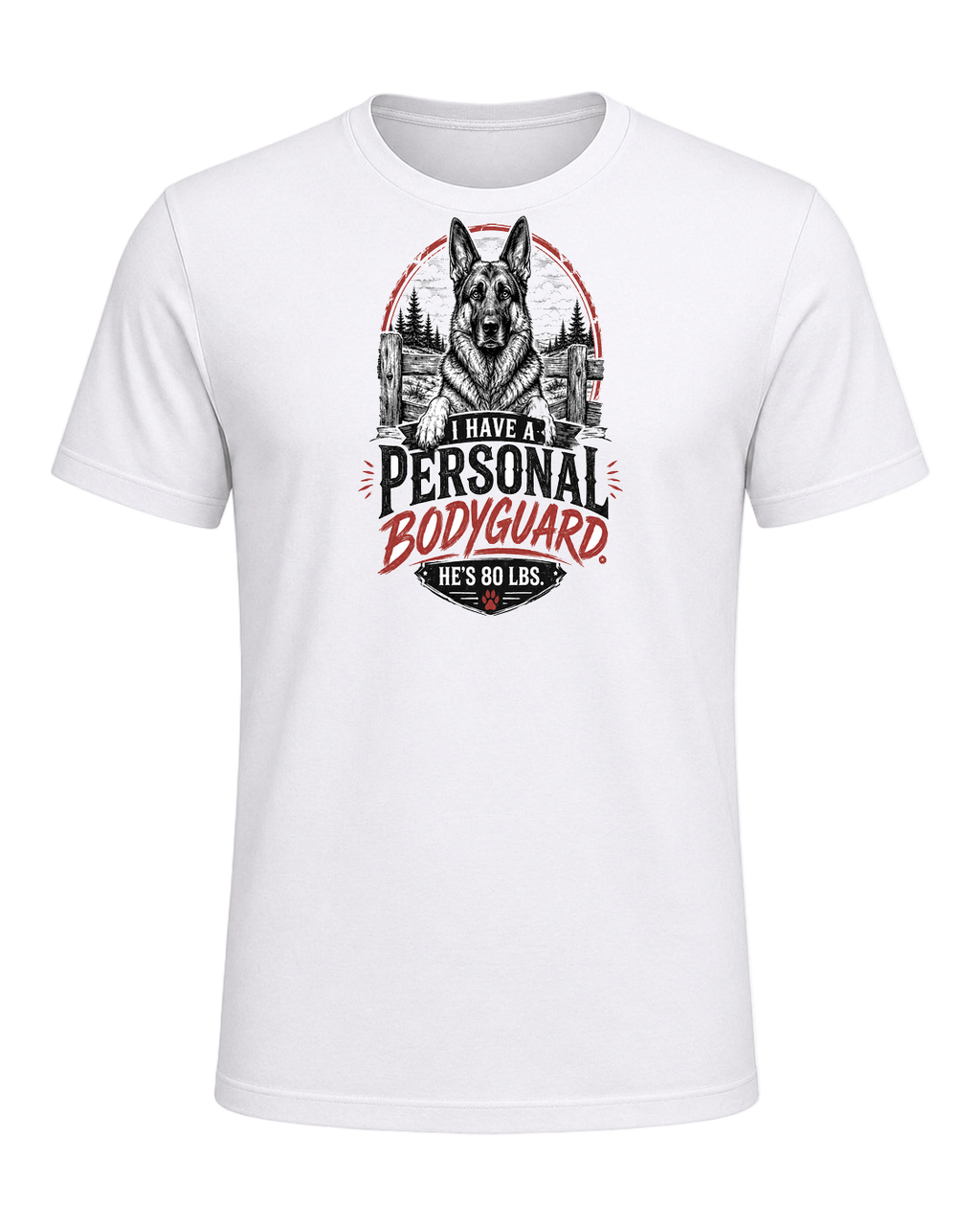 I Have a Personal Bodyguard. He's 80 lbs. — White