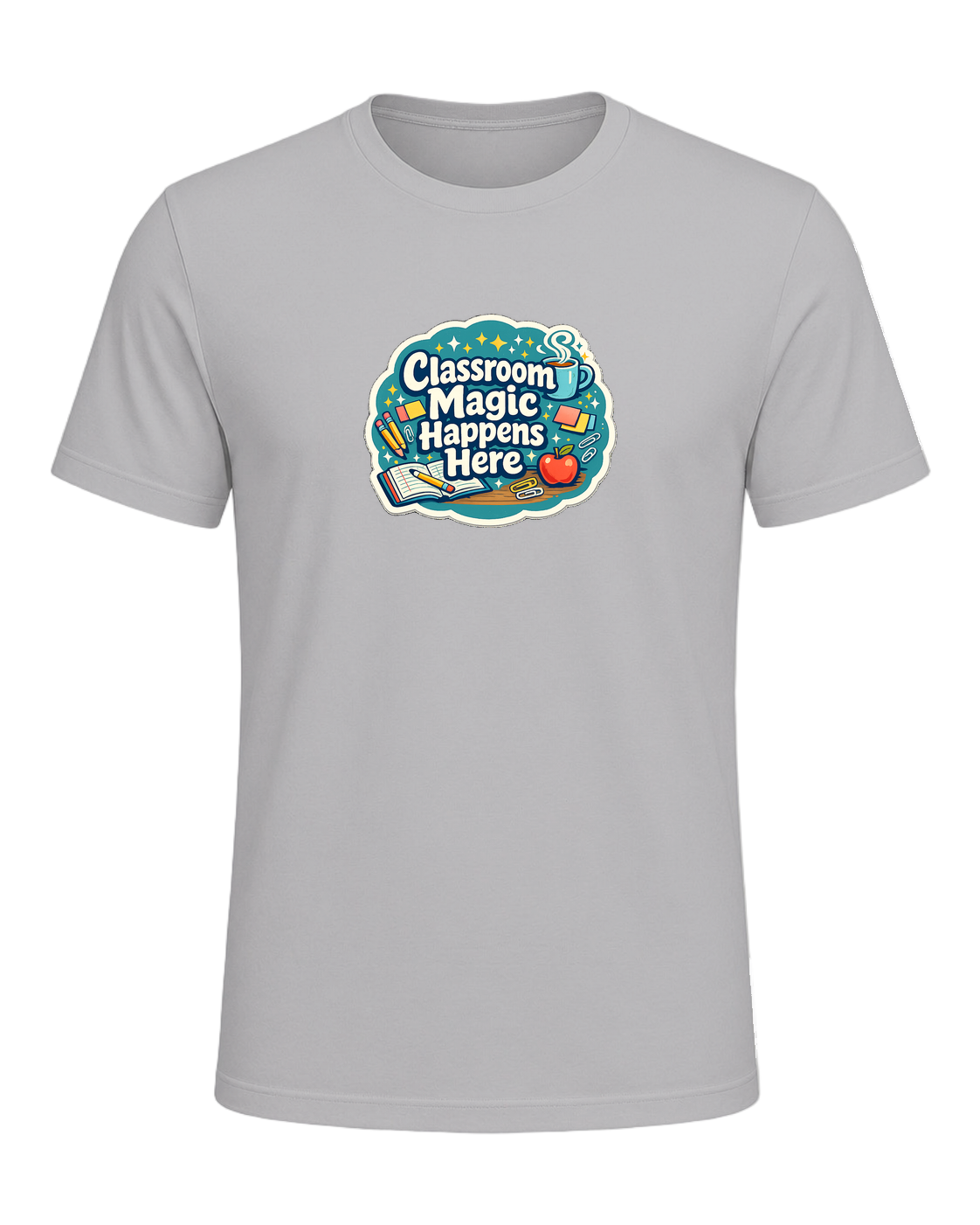 Classroom Magic Happens Here Tee — Athletic Heather