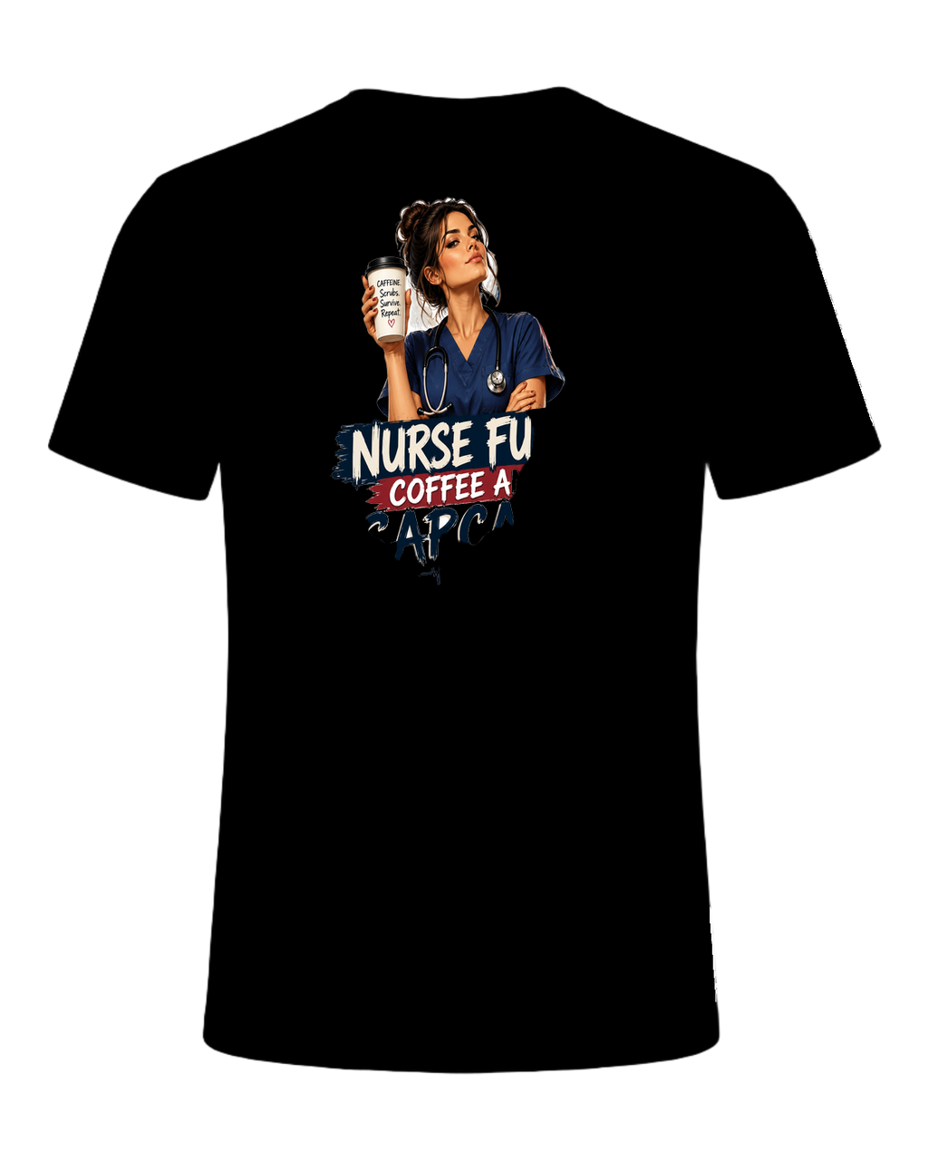 NURSE FUEL: COFFEE AND SARCASM — Black