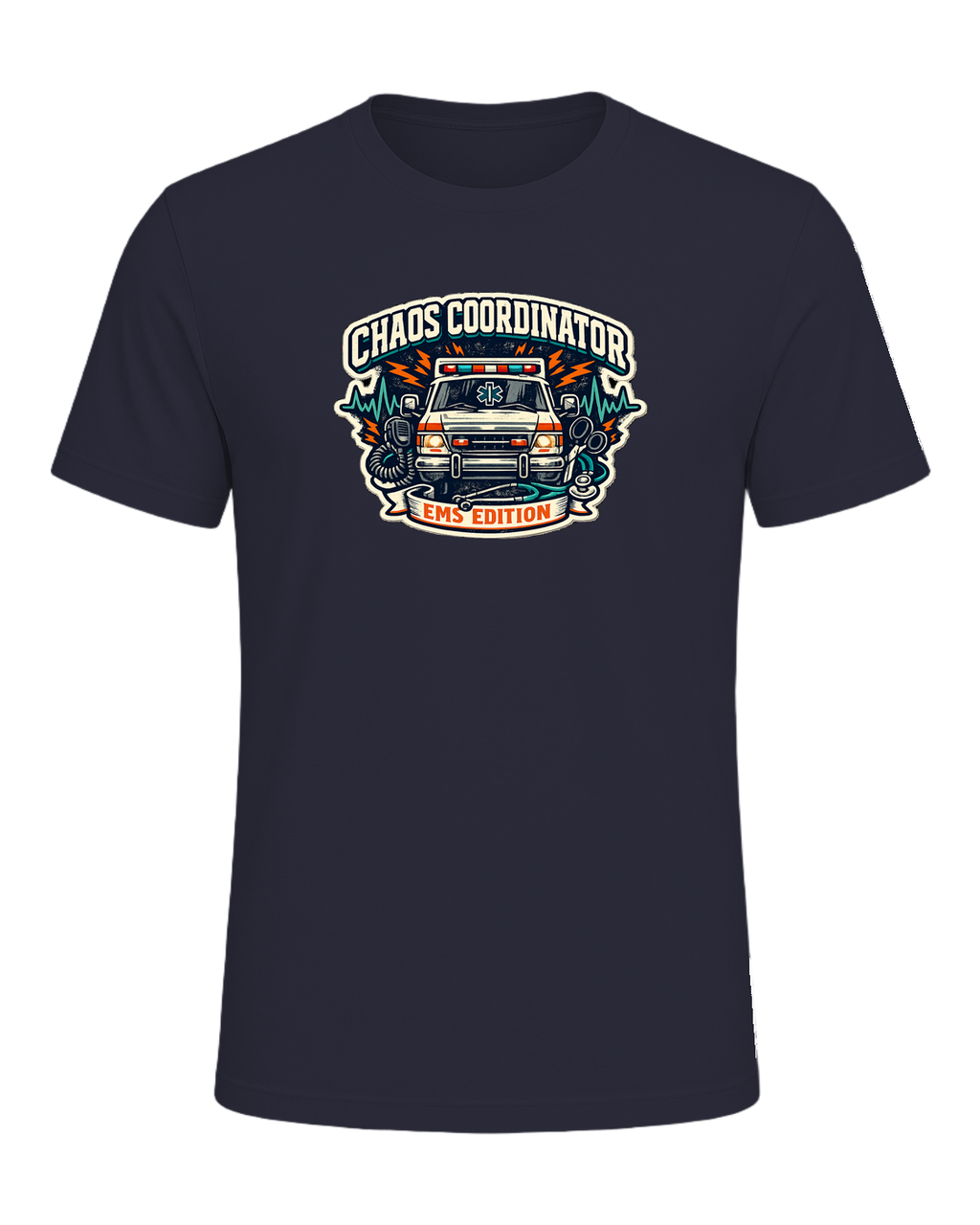 Chaos Coordinator Ems Edition Tee — Heather Navy