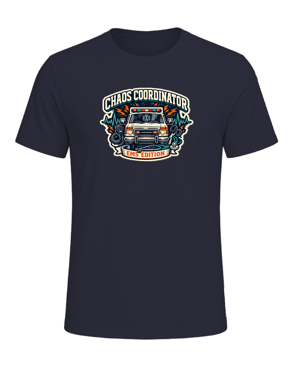 Chaos Coordinator Ems Edition Tee — Heather Navy