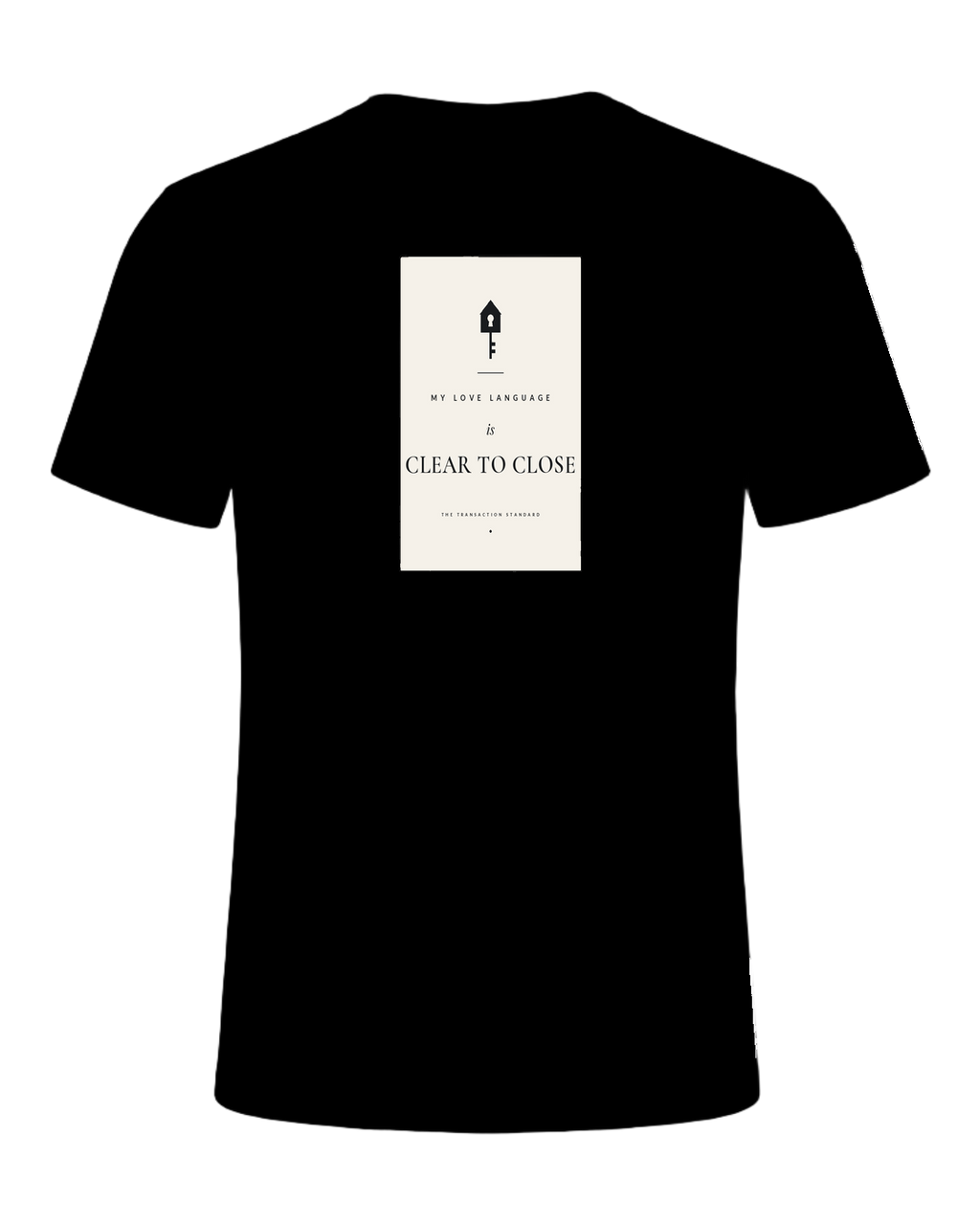 MY LOVE LANGUAGE IS CLEAR TO CLOSE — Black