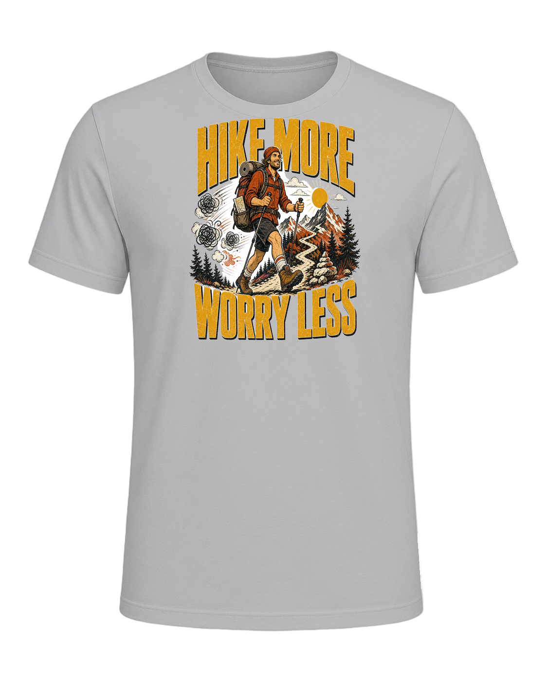 HIKE MORE WORRY LESS — Athletic Heather