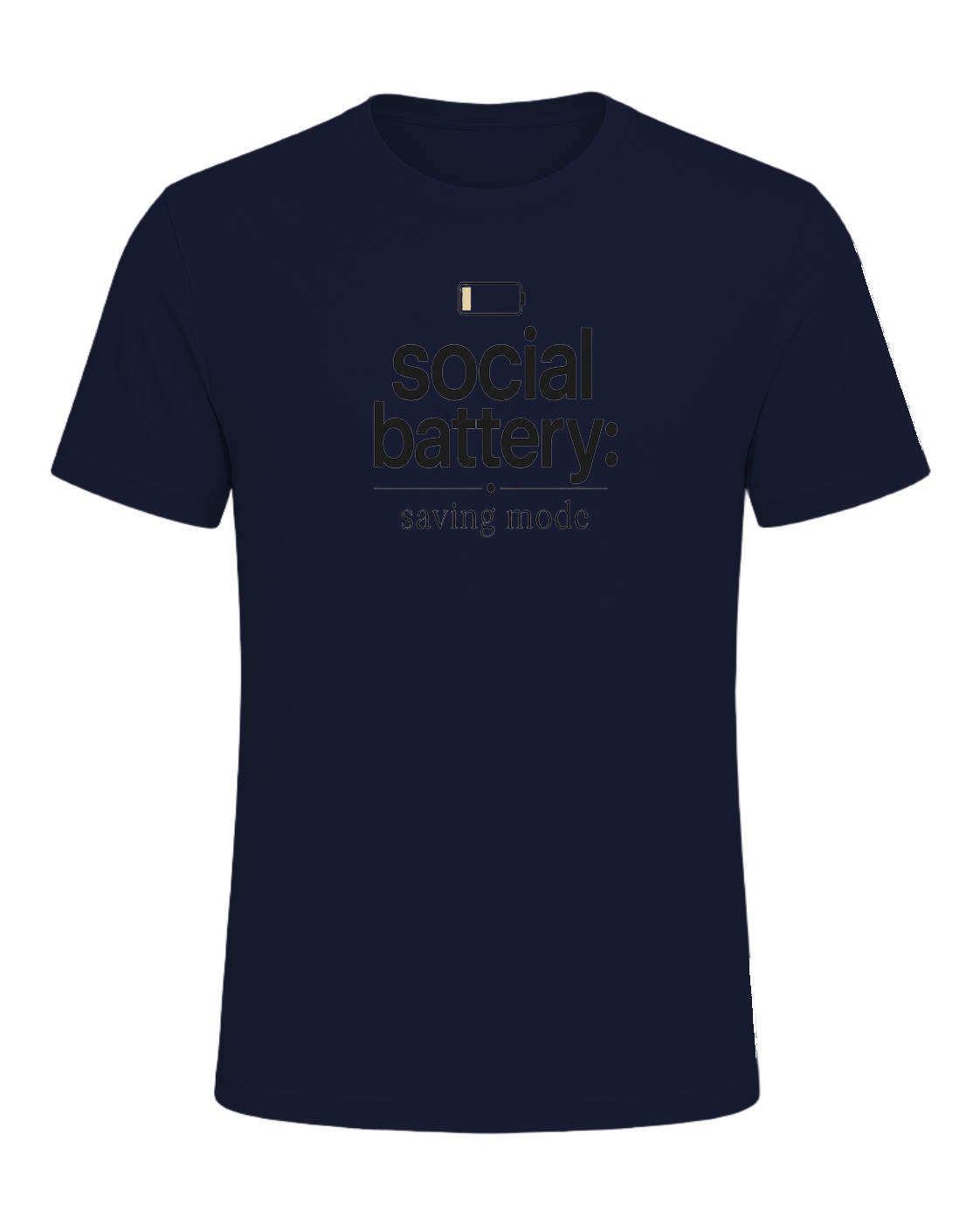 social battery: saving mode — Navy