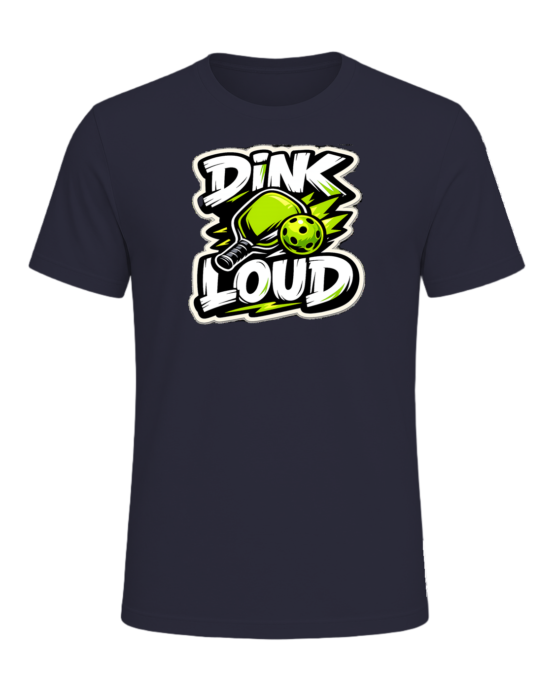 Dink Loud Tee — Heather Navy